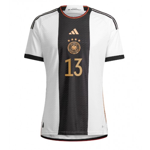 Lacne Muži Futbalové dres Nemecko Thomas Muller #13 MS 2022 Krátky Rukáv - Domáci